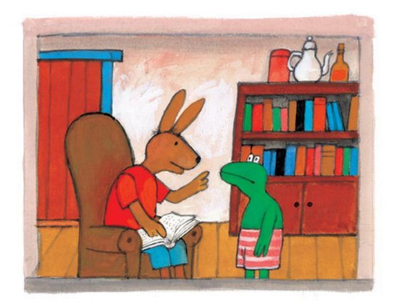 Ilustración de Sapo enamorado