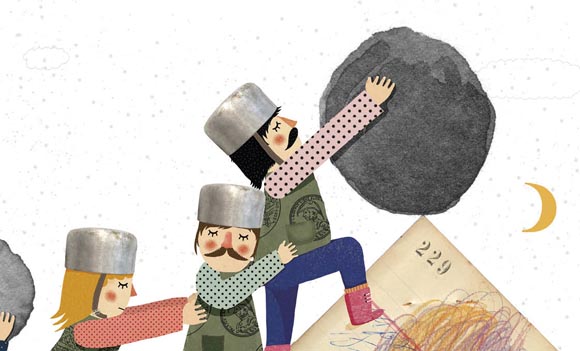 Ilustración de Una montaña cualquiera