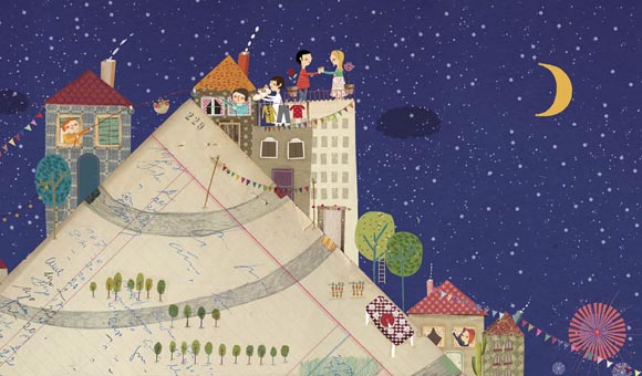 Ilustración de Una montaña cualquiera