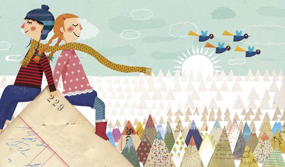 Ilustración de Una montaña cualquiera