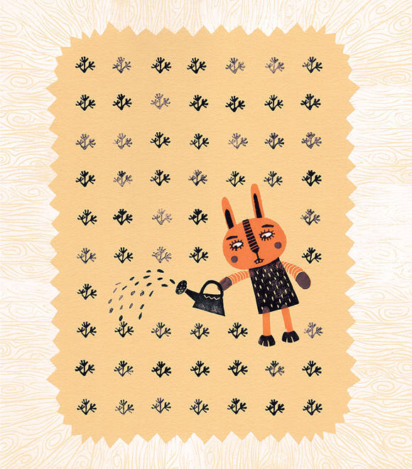 Ilustración de La huerta de Simón