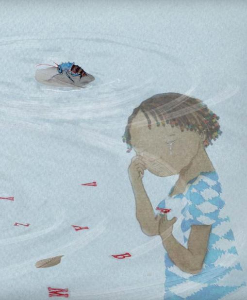 Ilustración de Ayobami y el nombre de los animales