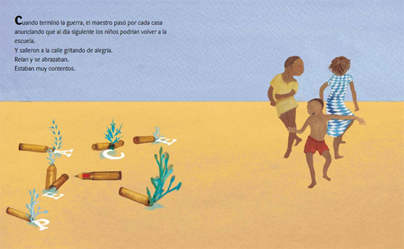 Ilustración de Ayobami y el nombre de los animales