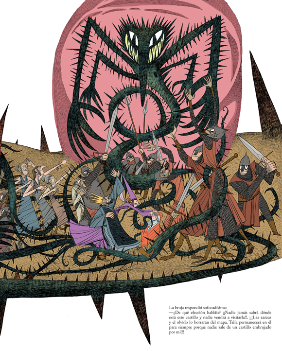 Ilustración de La Bella Durmiente