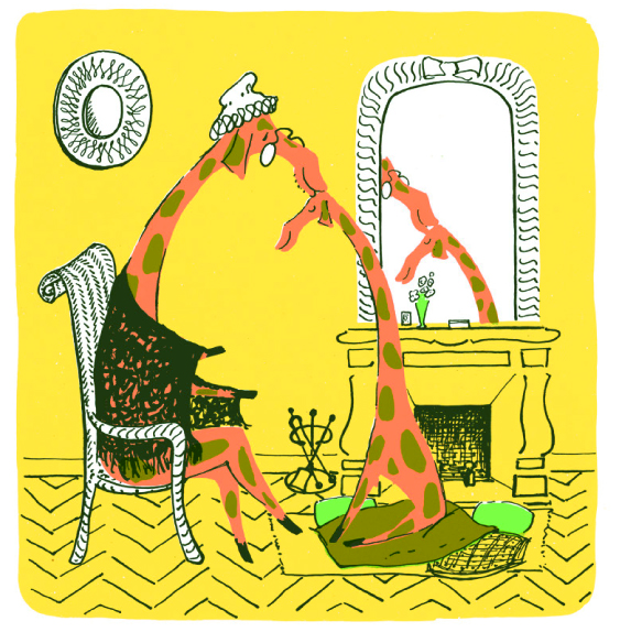 Ilustración de La jirafa Serafina