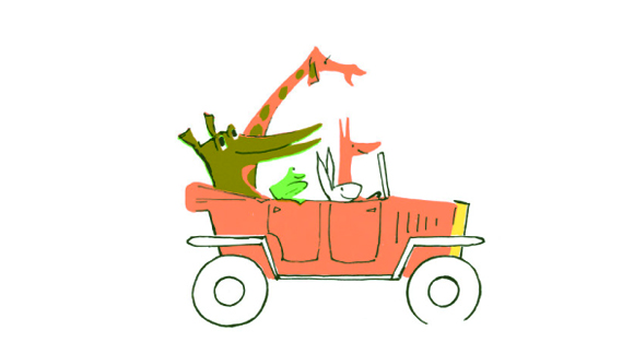 Ilustración de La jirafa Serafina