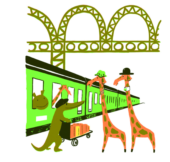 Ilustración de La jirafa Serafina