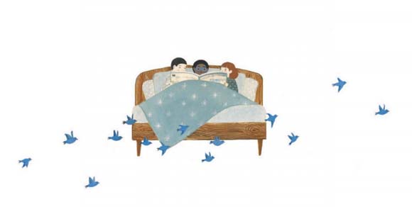 Ilustración de Versos para ir a dormir