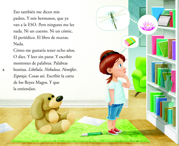 Ilustración de La niña que quería pasear perros (pequeños)