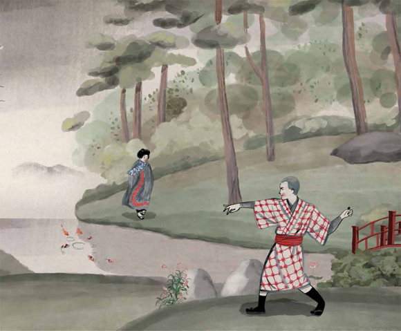 Ilustración de La escuela de Haru