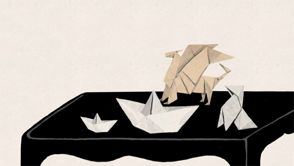 Ilustración de La escuela de Haru