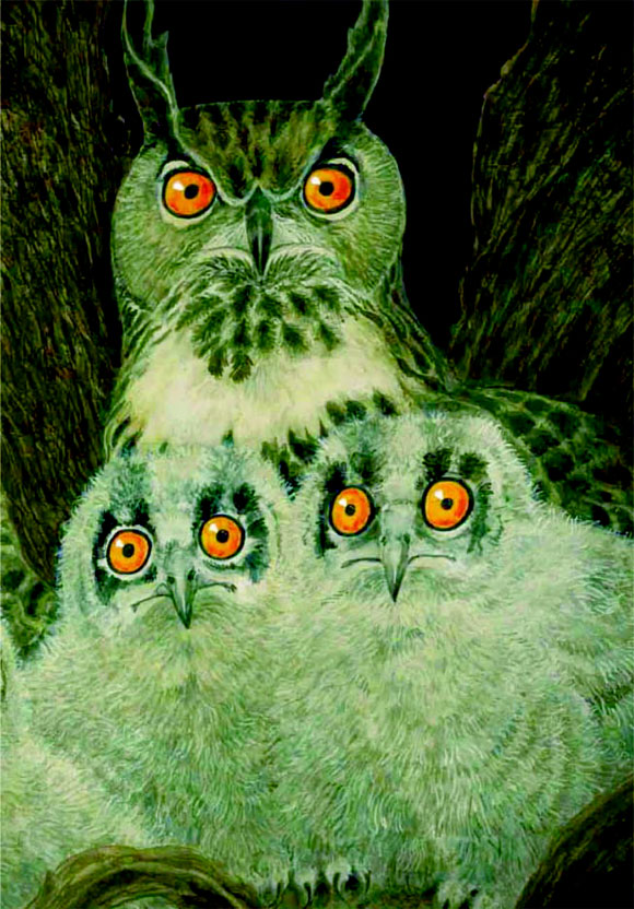 Ilustración de Versos de pájaros