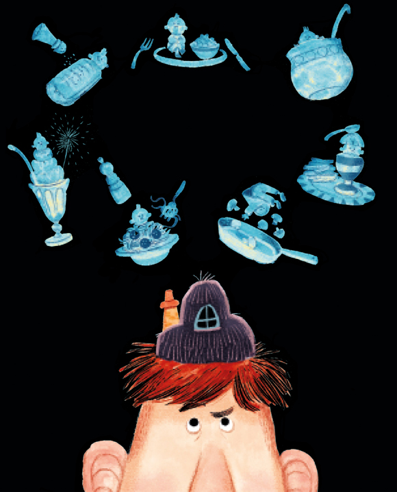 Ilustración de El gigante de Glotolandia