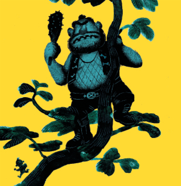 Ilustración de El gigante de Glotolandia