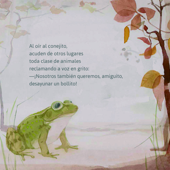 Ilustración de El conejito que quería un bollito