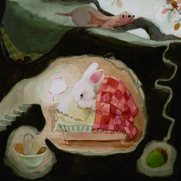 Ilustración de El conejito que quería un bollito