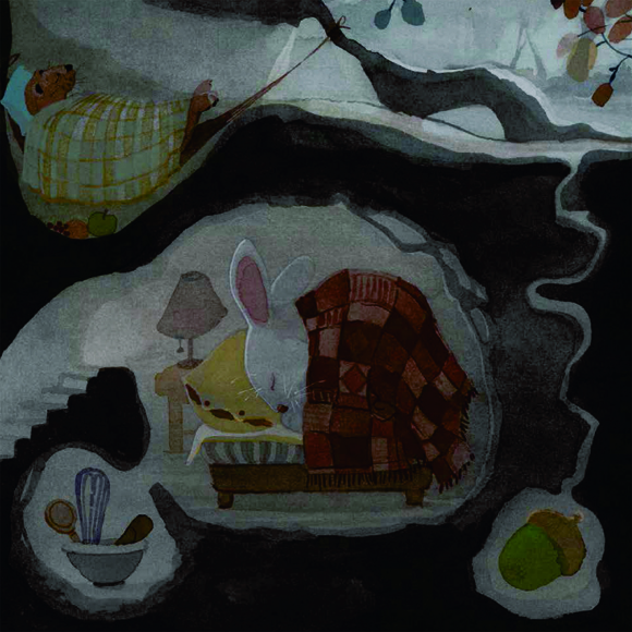 Ilustración de El conejito que quería un bollito