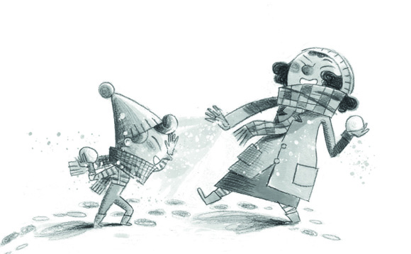 Ilustración de El interrogante gigante