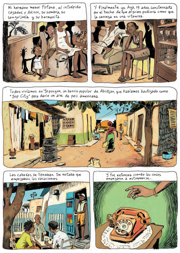 Ilustración de Aya de Yopougon. Integral 1