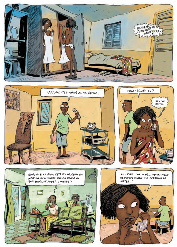 Ilustración de Aya de Yopougon. Integral 1