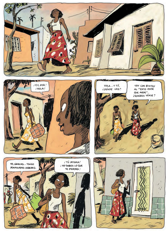 Ilustración de Aya de Yopougon. Integral 1