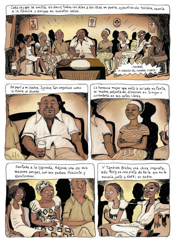 Ilustración de Aya de Yopougon. Integral 1