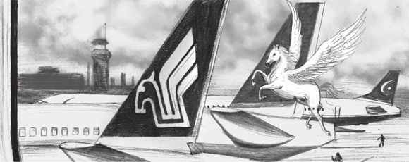 Ilustración de Volar