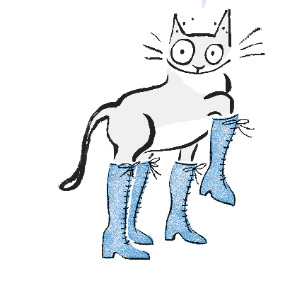 Ilustración de Animales con el gato Chiqui