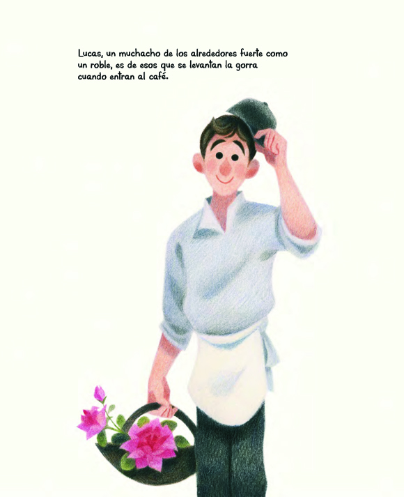 Ilustración de Rosa a pintitas