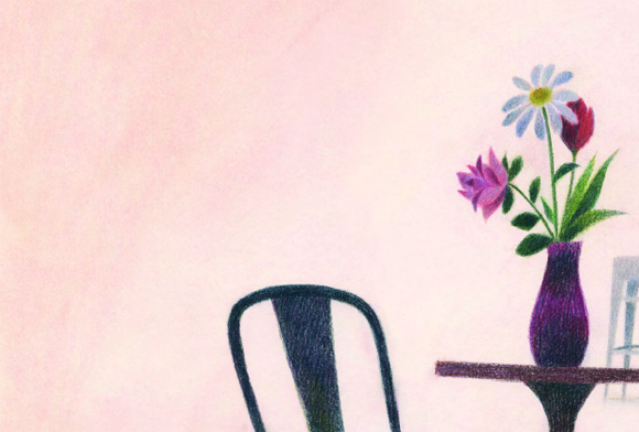 Ilustración de Rosa a pintitas
