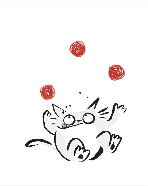 Ilustración de Contando con el gato Chiqui