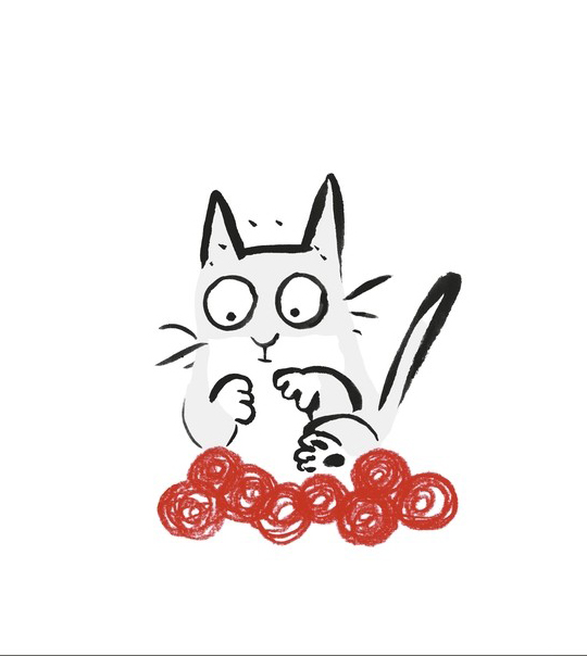 Ilustración de Contando con el gato Chiqui