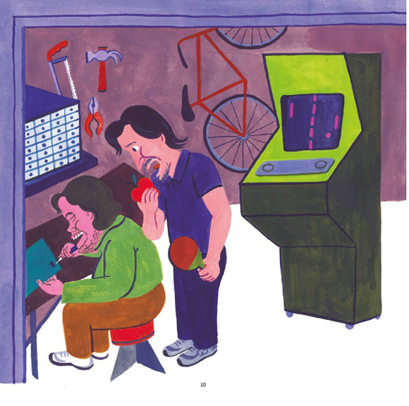 Ilustración de Steve Jobs. Inventor del mañana