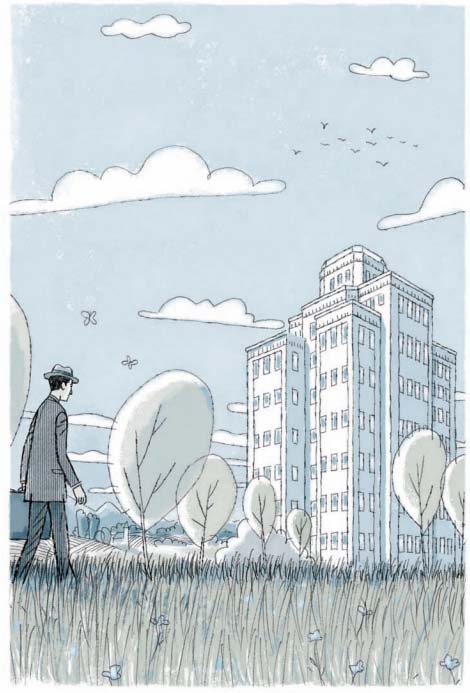 Ilustración de Siete plantas