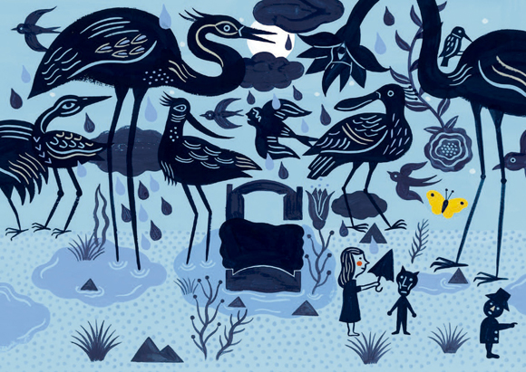 Ilustración de Sueños en la noche