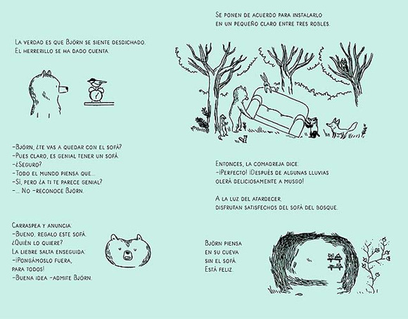 Ilustración de Björn. Seis historias de un oso