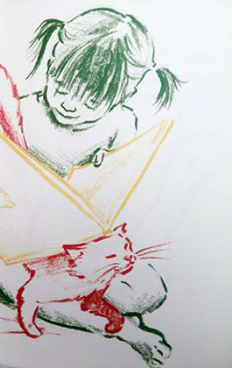 Ilustración de Nina y Antón