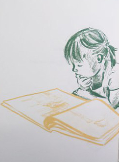 Ilustración de Nina y Antón