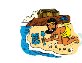 Ilustración de ¡El dinero no cae del cielo!