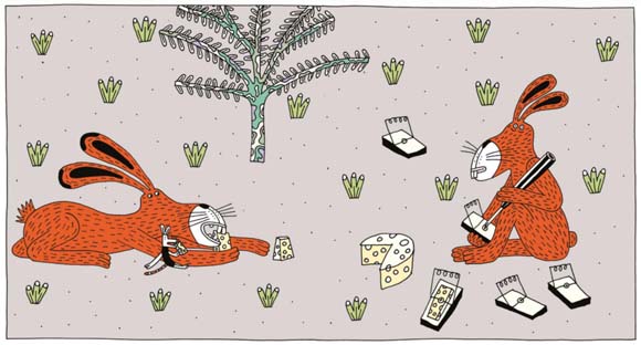 Ilustración de Conejo y conejo