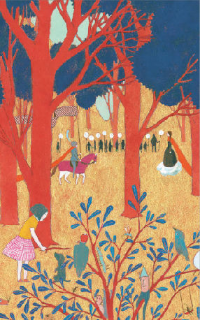 Ilustración de En el bosque