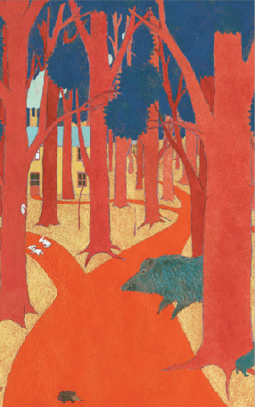 Ilustración de En el bosque