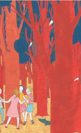Ilustración de En el bosque