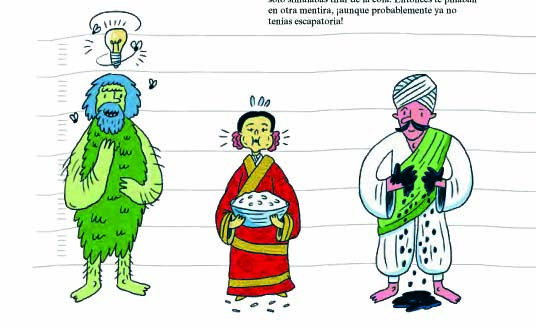 Ilustración de Medias verdades y mentiras