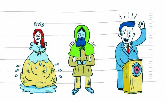 Ilustración de Medias verdades y mentiras
