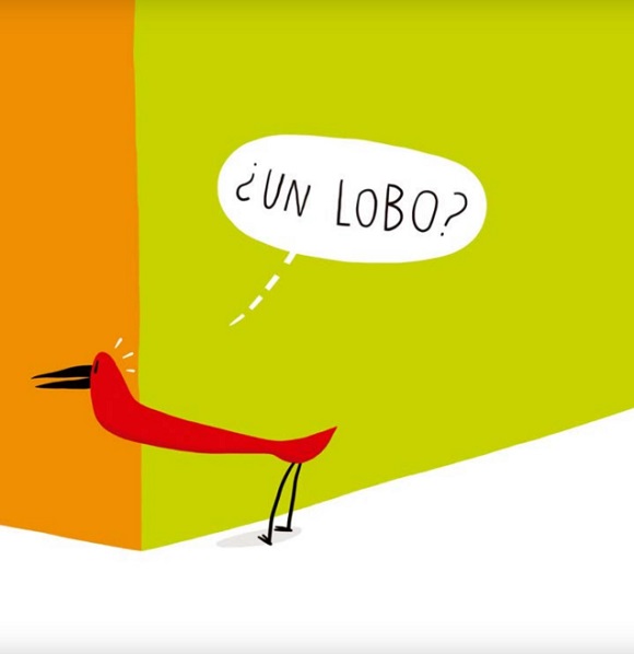 Ilustración de ¡Hay un lobo!