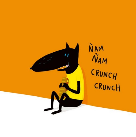 Ilustración de ¡Hay un lobo!