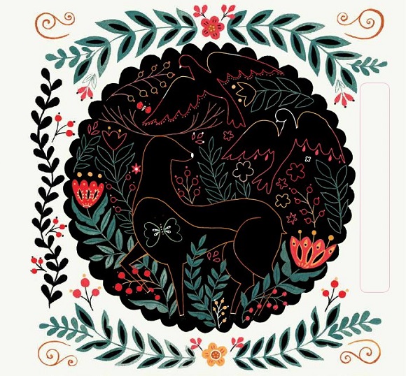 Ilustración de Bosque encantado