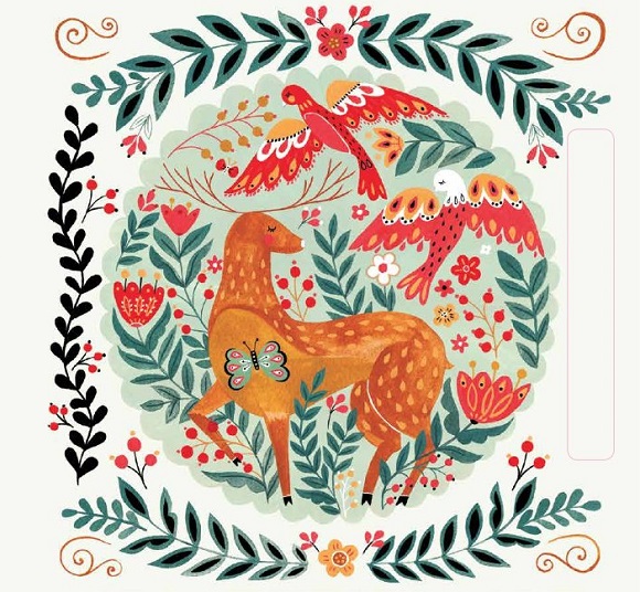 Ilustración de Bosque encantado