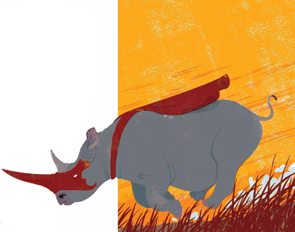 Ilustración de Animales superhéroes